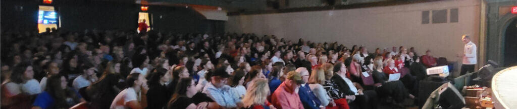 view of audience at awards ceremony