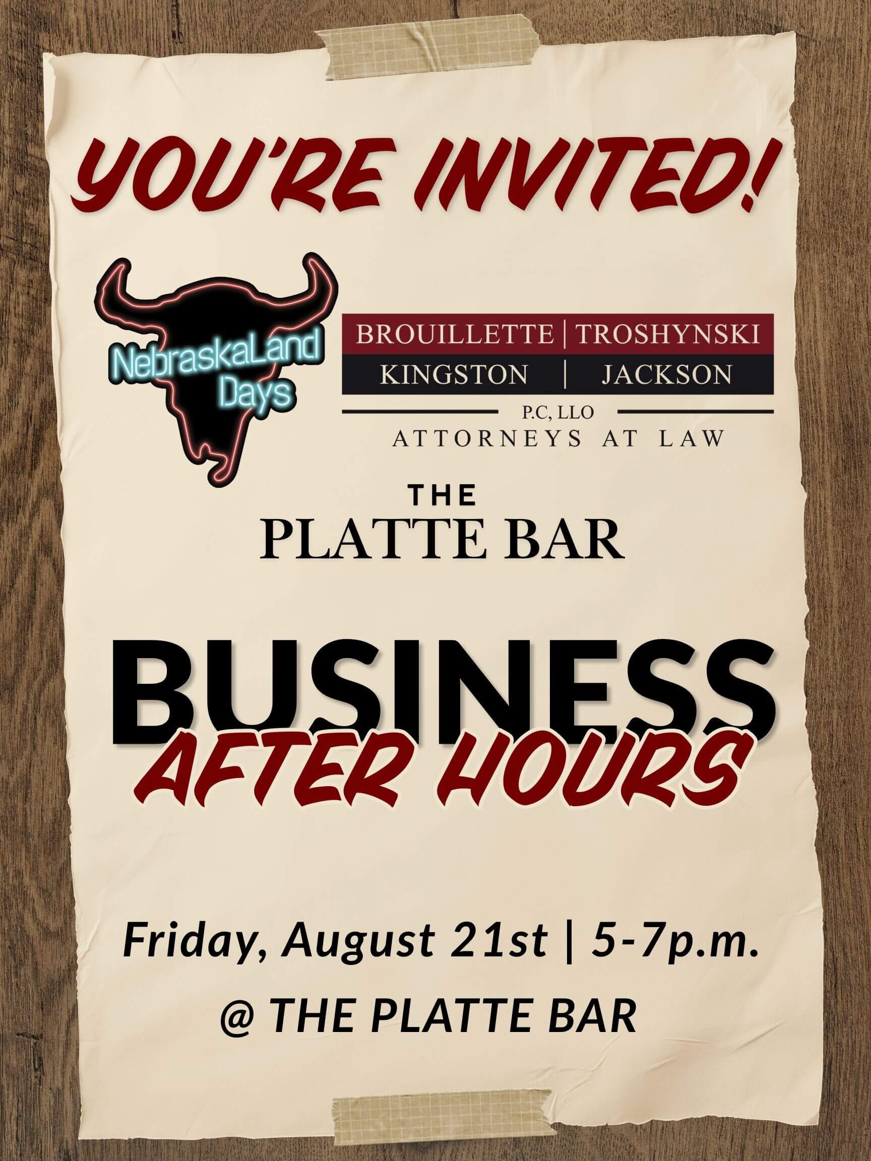 BAH 2026 Platte Bar