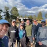 group of people gathering to go on hike
