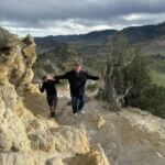 two men on hiking trail