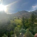 view of mountains on hike