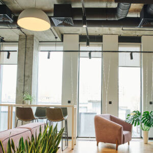 interior of an energy efficient building