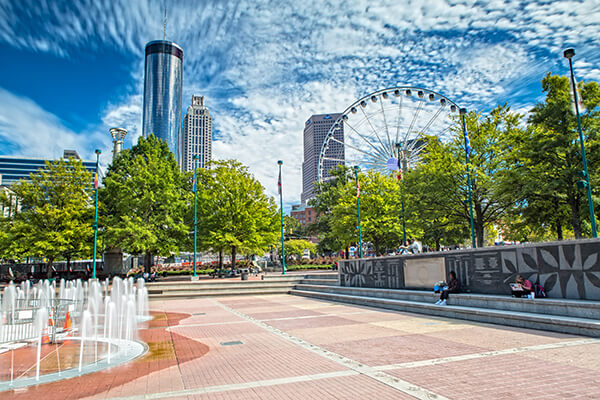 Impression of Atlanta from Olympic Centennial Park