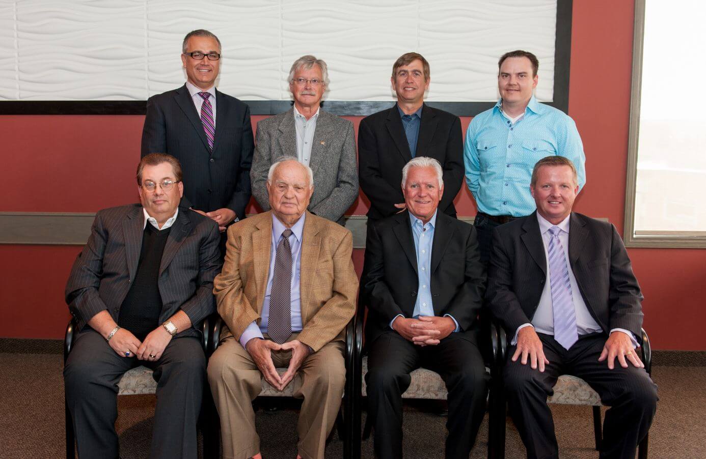 Photo taken at our 40th Anniversary with Past Presidents (Back to front, left to right):
Mike De Bokx (2010-2012), Moray Mytroen (1991-1993), Reg Hihn (1981), Mike Brandrick (2008-2010)
BJ (Brian) Dennis (2001-2003), Hugh Hamilton (Founder 1973), Bruce Kerr (2004-2006), Tim Bolton (2006-2008)