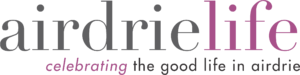 Airdrie Life logo with the tagline "celebrating the good life in Airdrie"