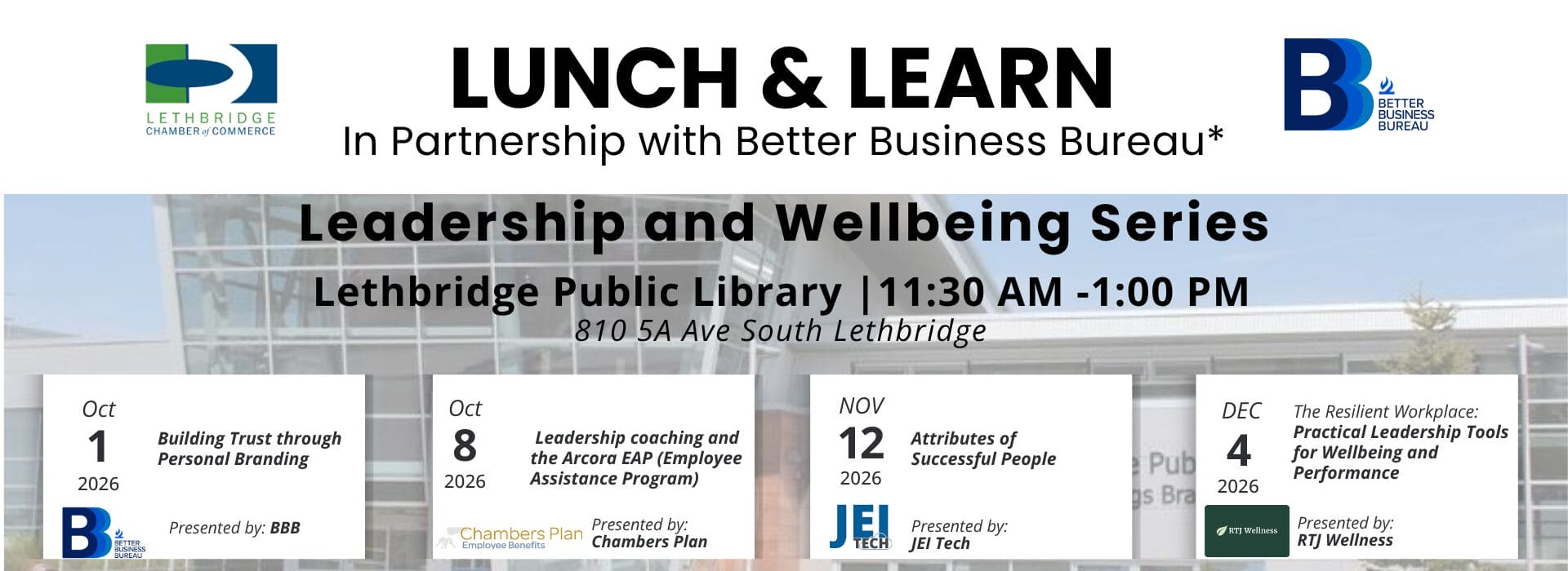 Lunch and Learn : Leadership & Wellbeing Series