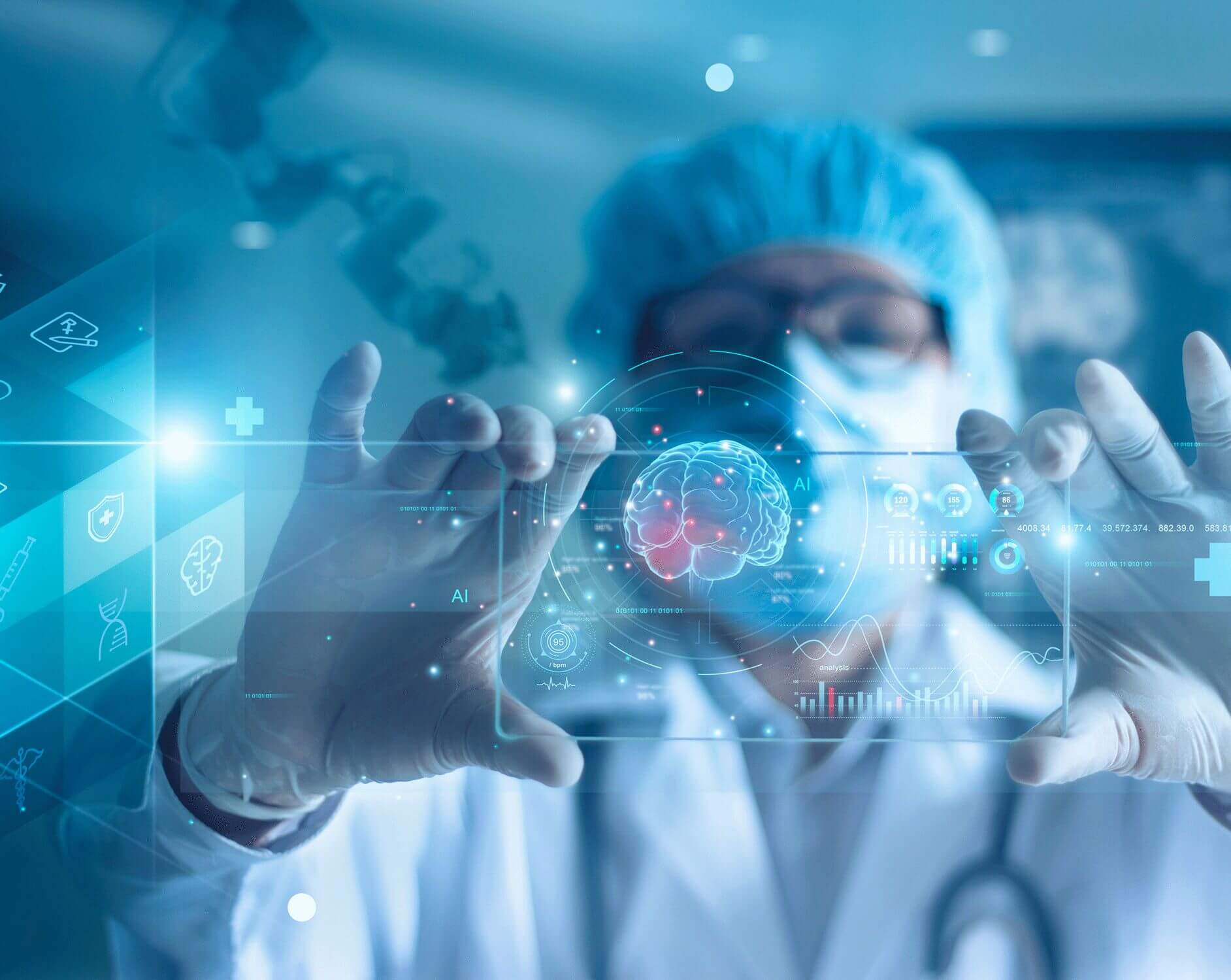 doctor with tech overlay