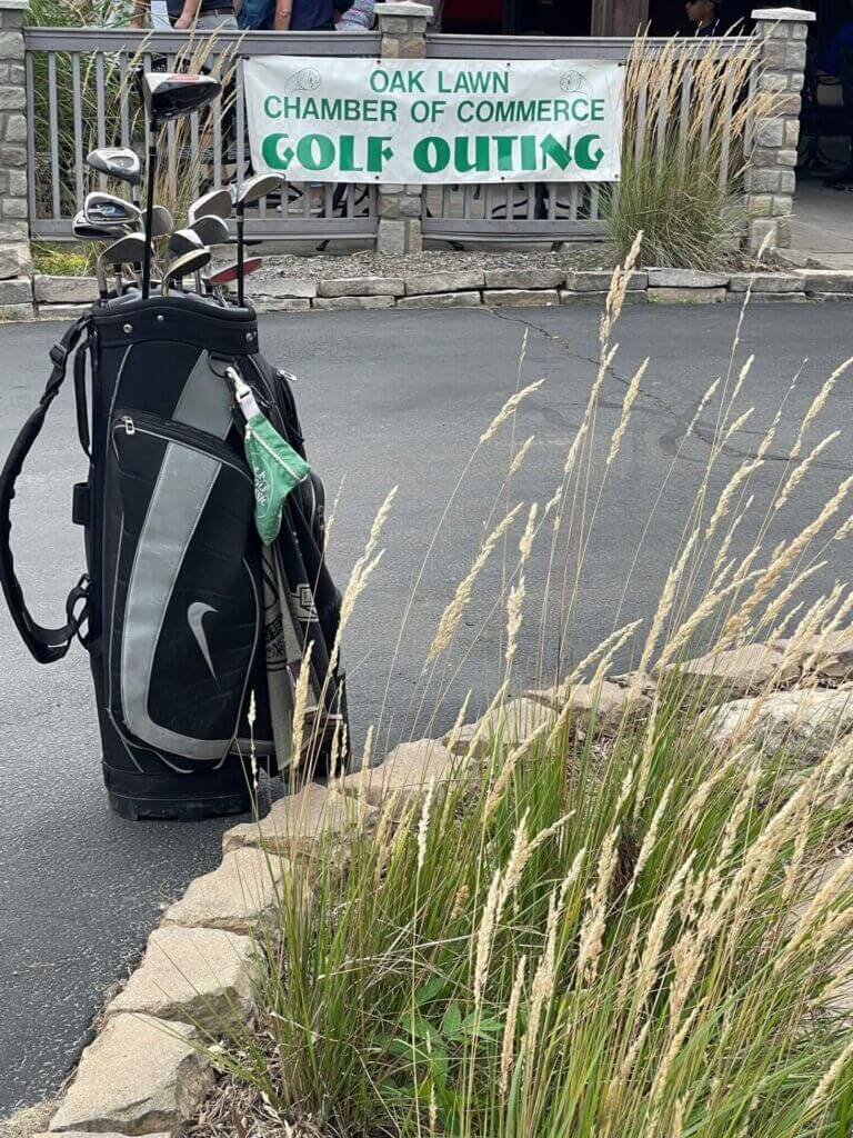 Golf Bag at Oak Lawn Chamber of Commerce Golf Outing