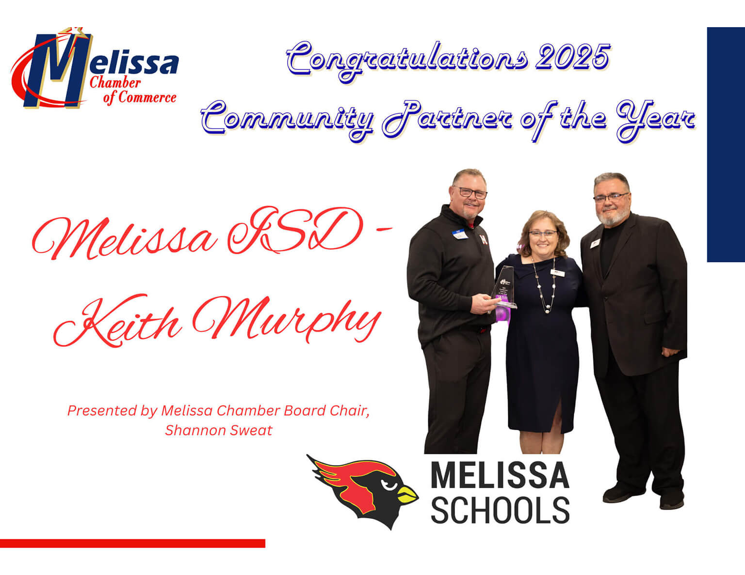 Melissa Community Partner of the Year