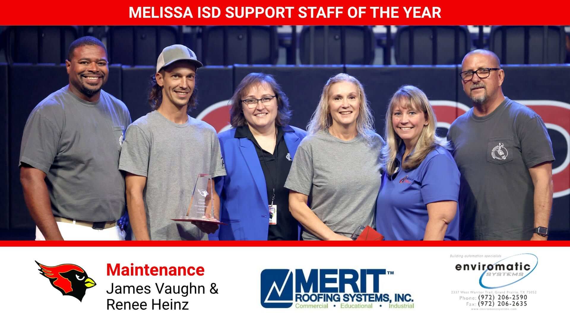 2026 Melissa ISD Maintenance Staffer of the Year
