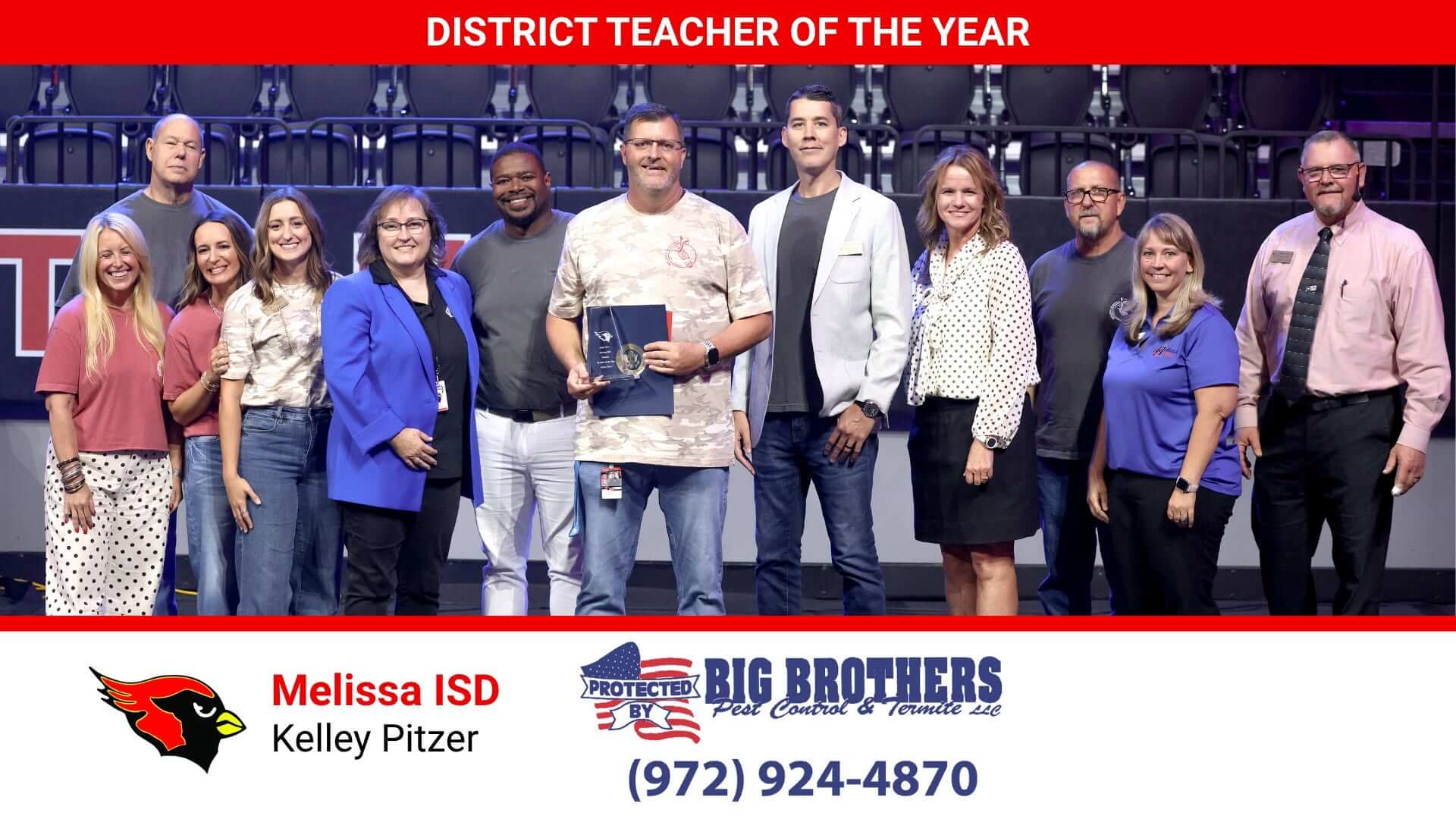 2026 Melissa ISD District Teacher of the Year