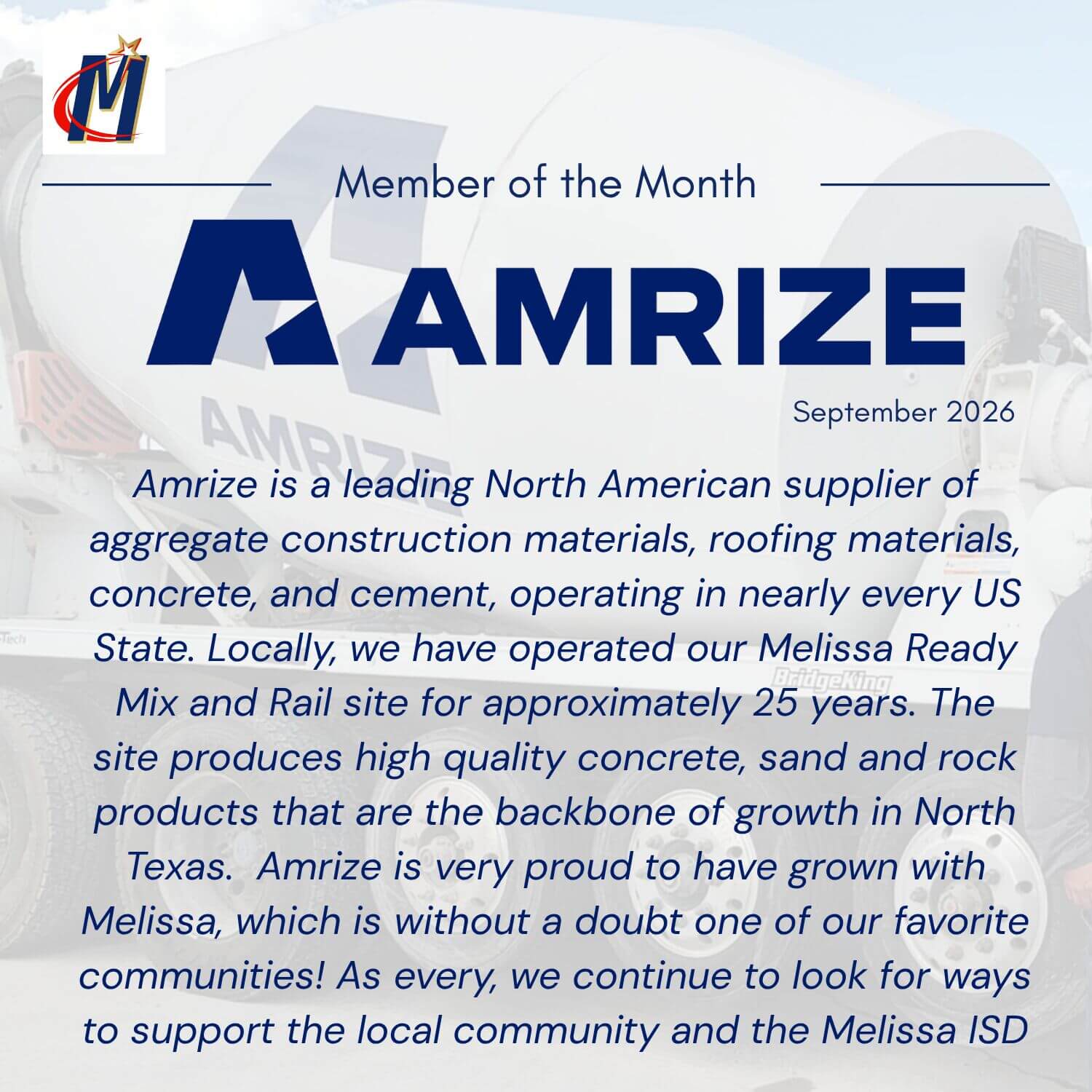 Member of the Month_Amrize_09.2026