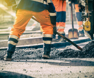 road construction workers