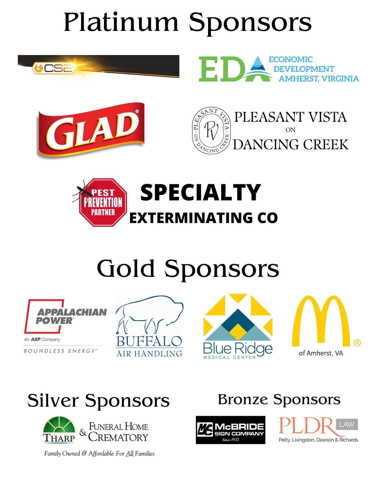 Sponsor logos