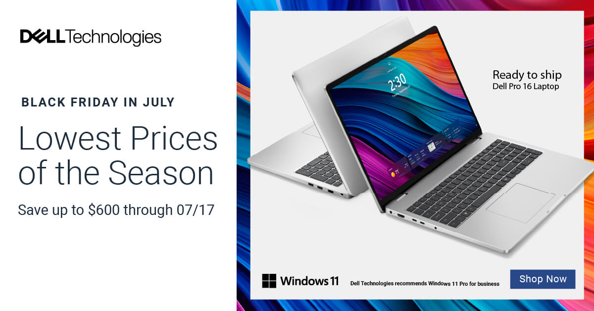 Dell July Tech Deals