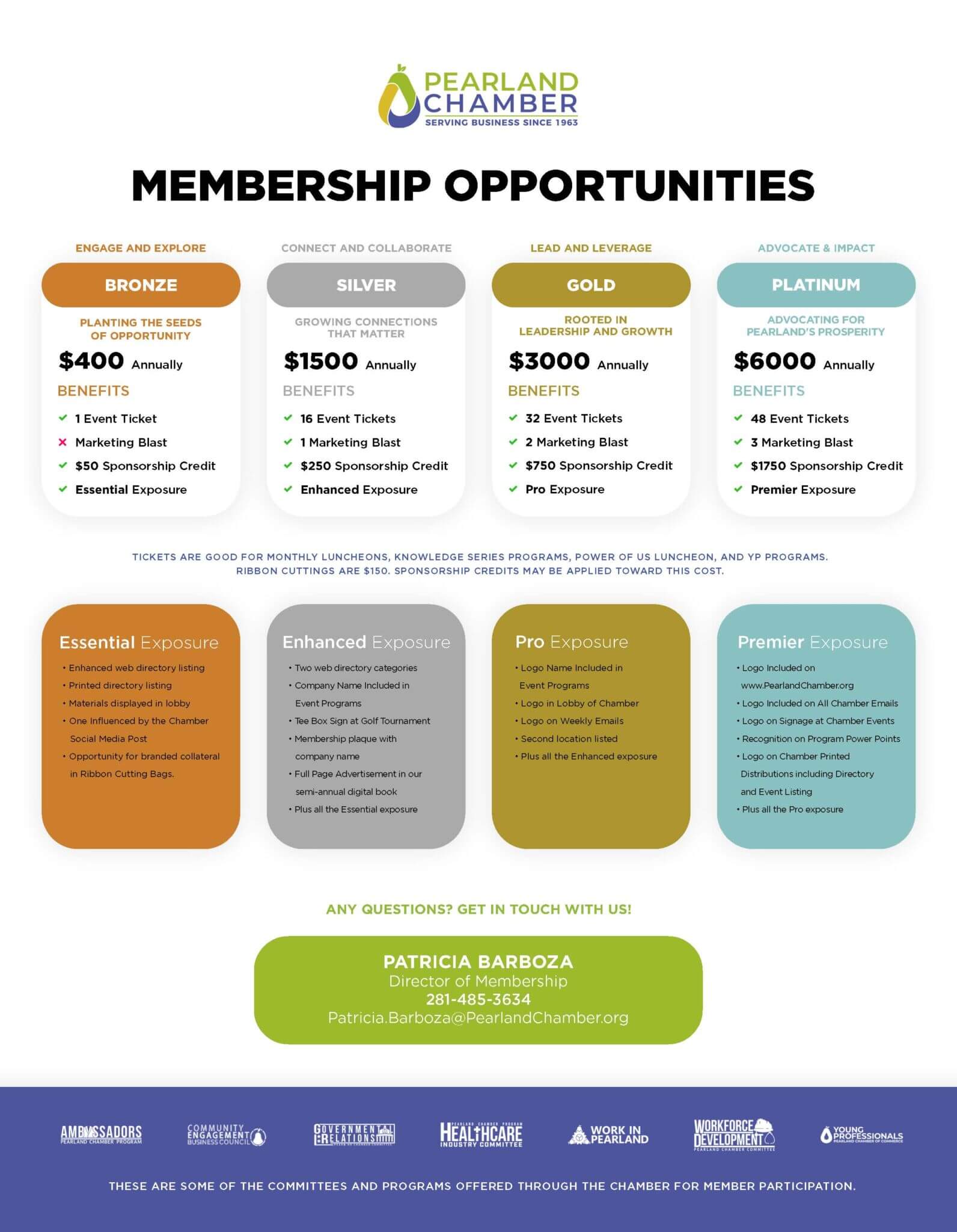 Pearland Chamber Membership Opportunities Pearland Chamber Membership Opportunities