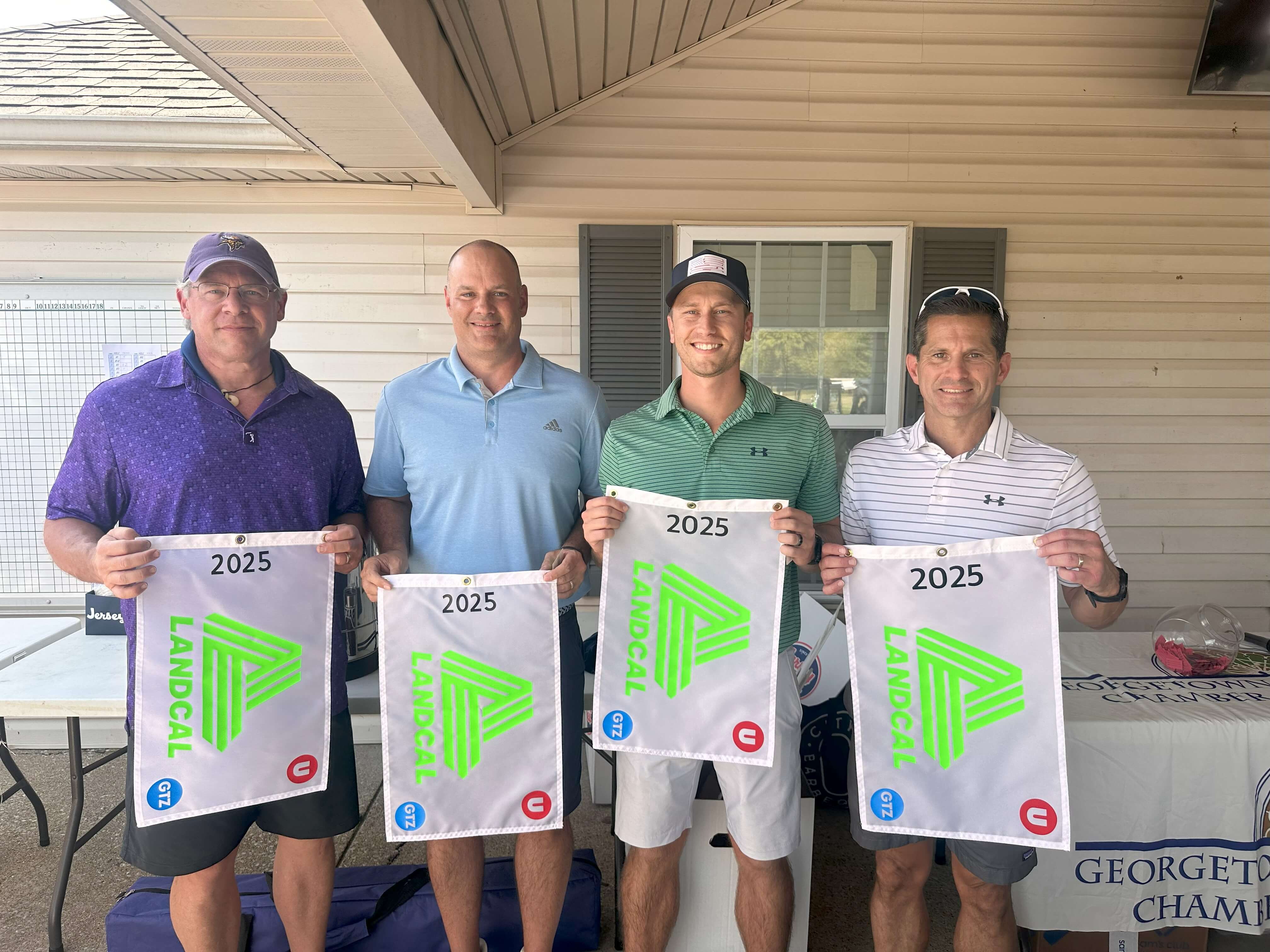 2025.Fall.Golf.Winners.7 🏌️♀️ 1st Place Team – CHI Saint Joseph Health ( Kevin Ochs, Graham Gandee, Darrell Speltz, and Matt Angle)