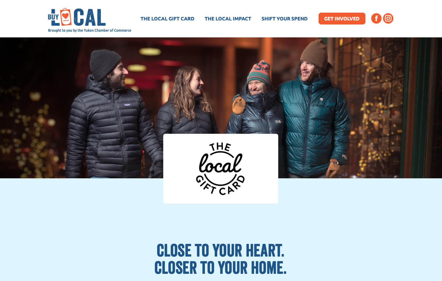 Local Gift Card Webpage