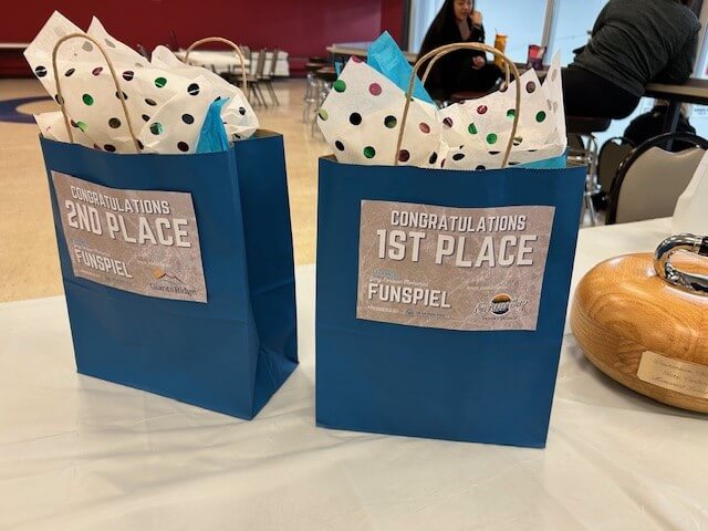 1st place and second place prize bags