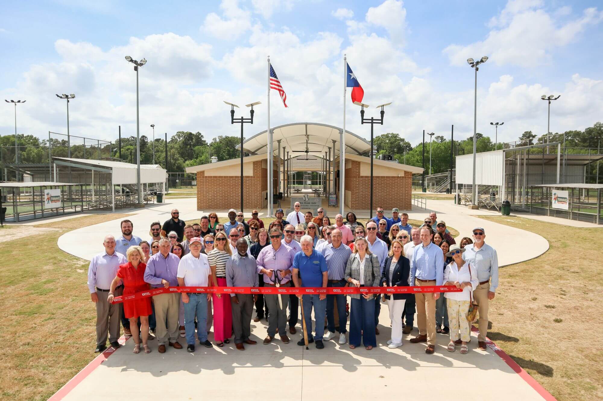 Morris Frank Park ribbon cutting