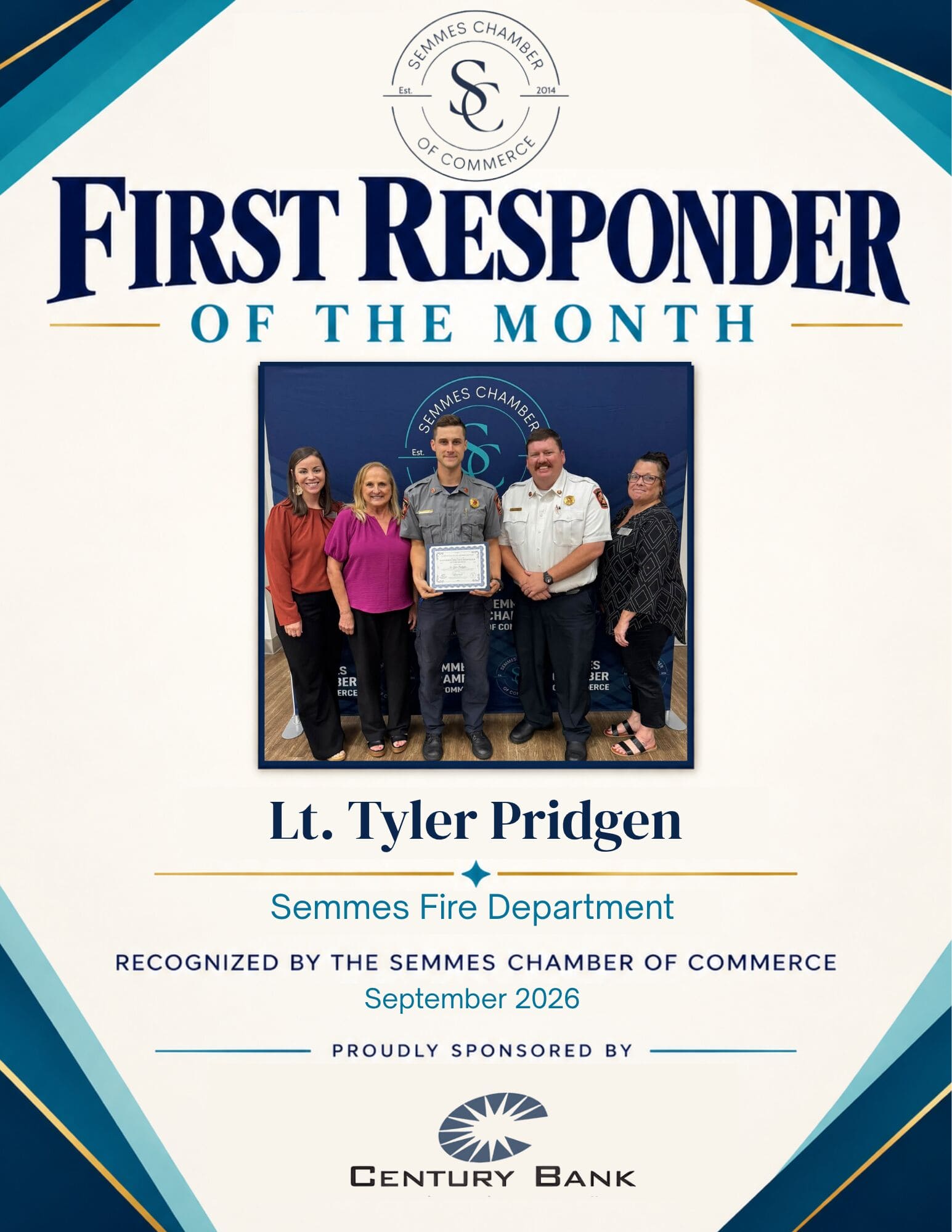 1st responder of Month Sep