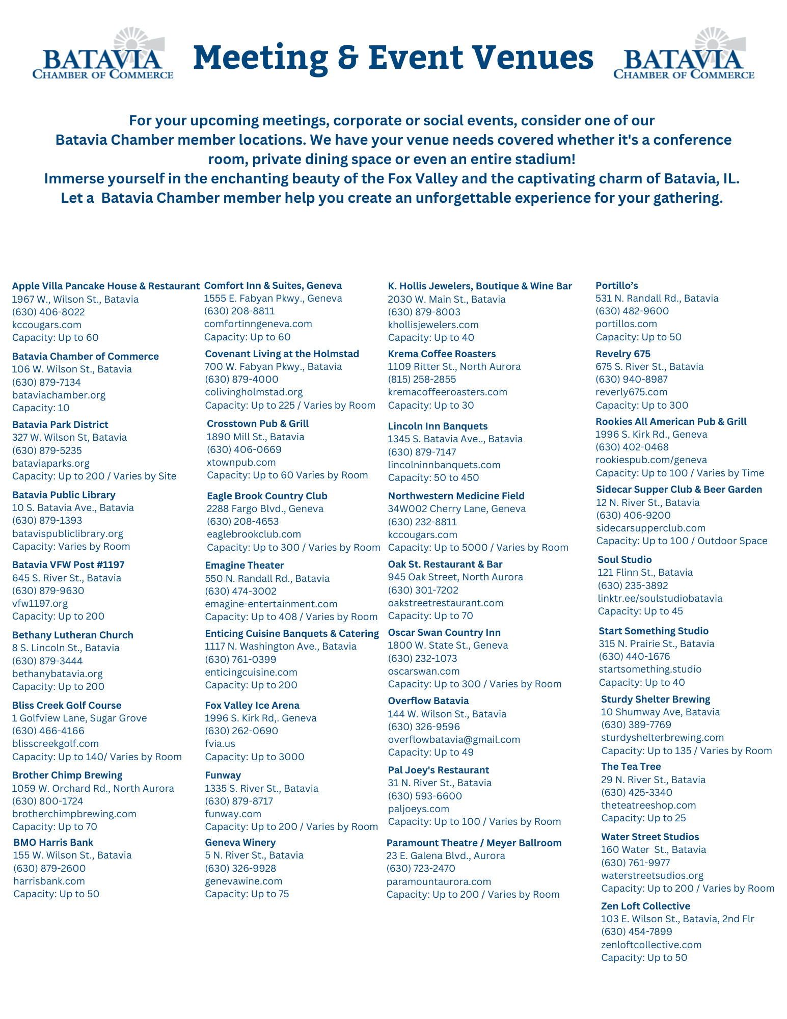 Meeting &amp; Event Venues