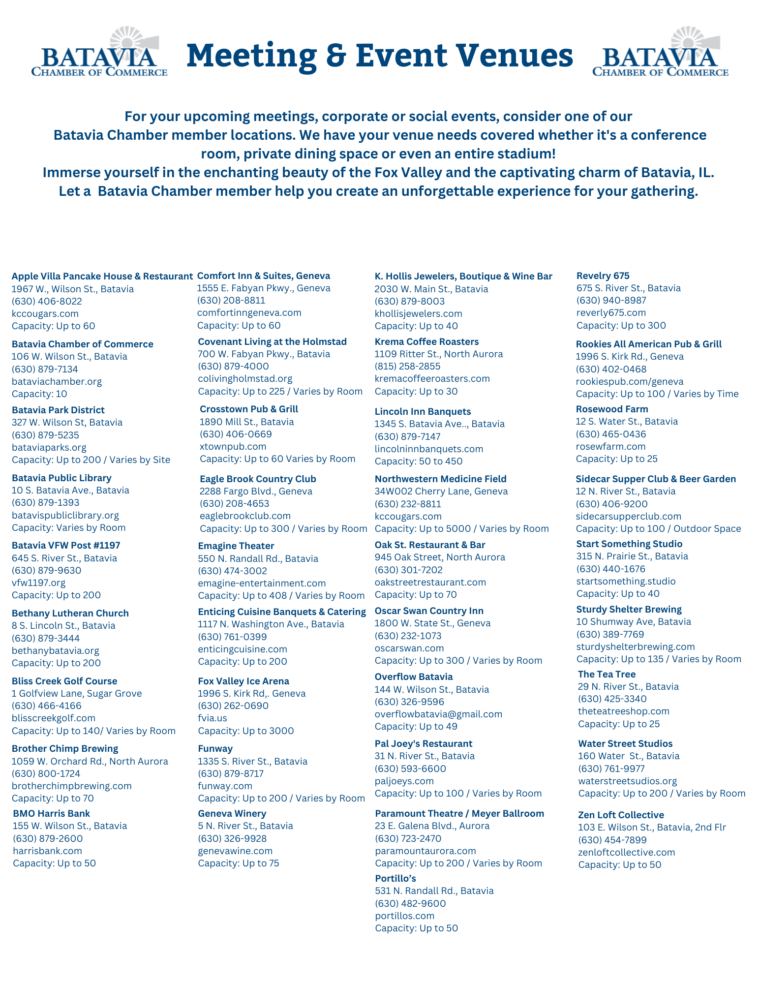 Meeting &amp; Event Venues