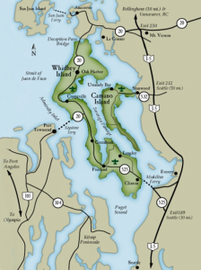 Island County Map 561 x 750