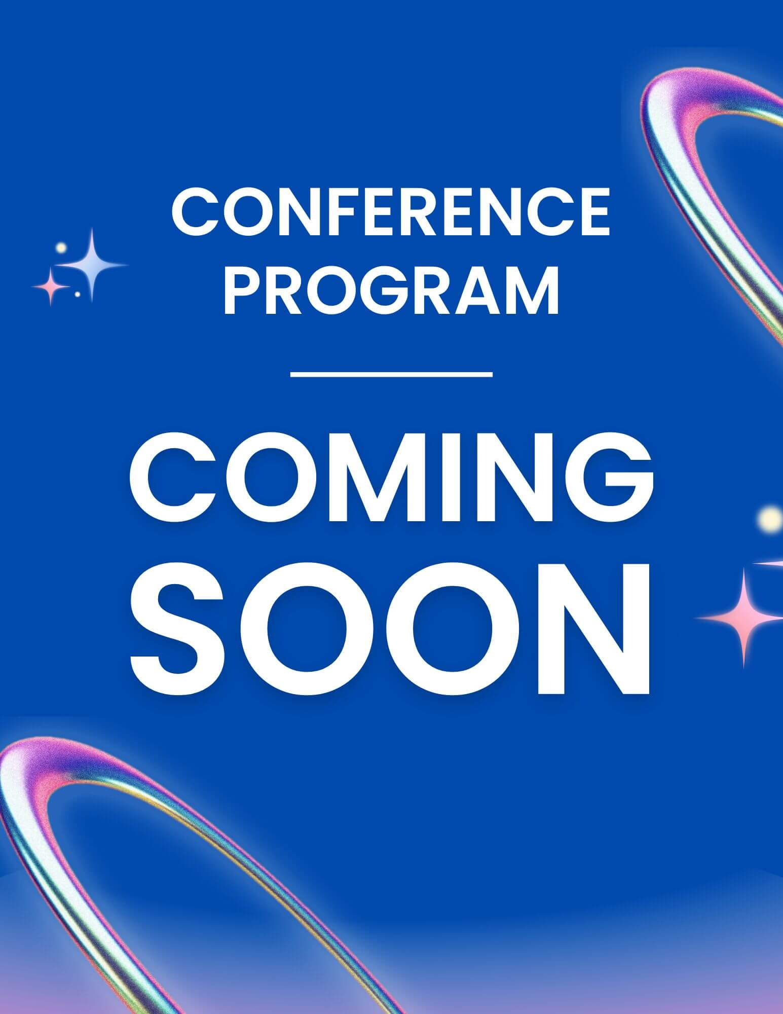 conference program coming soon