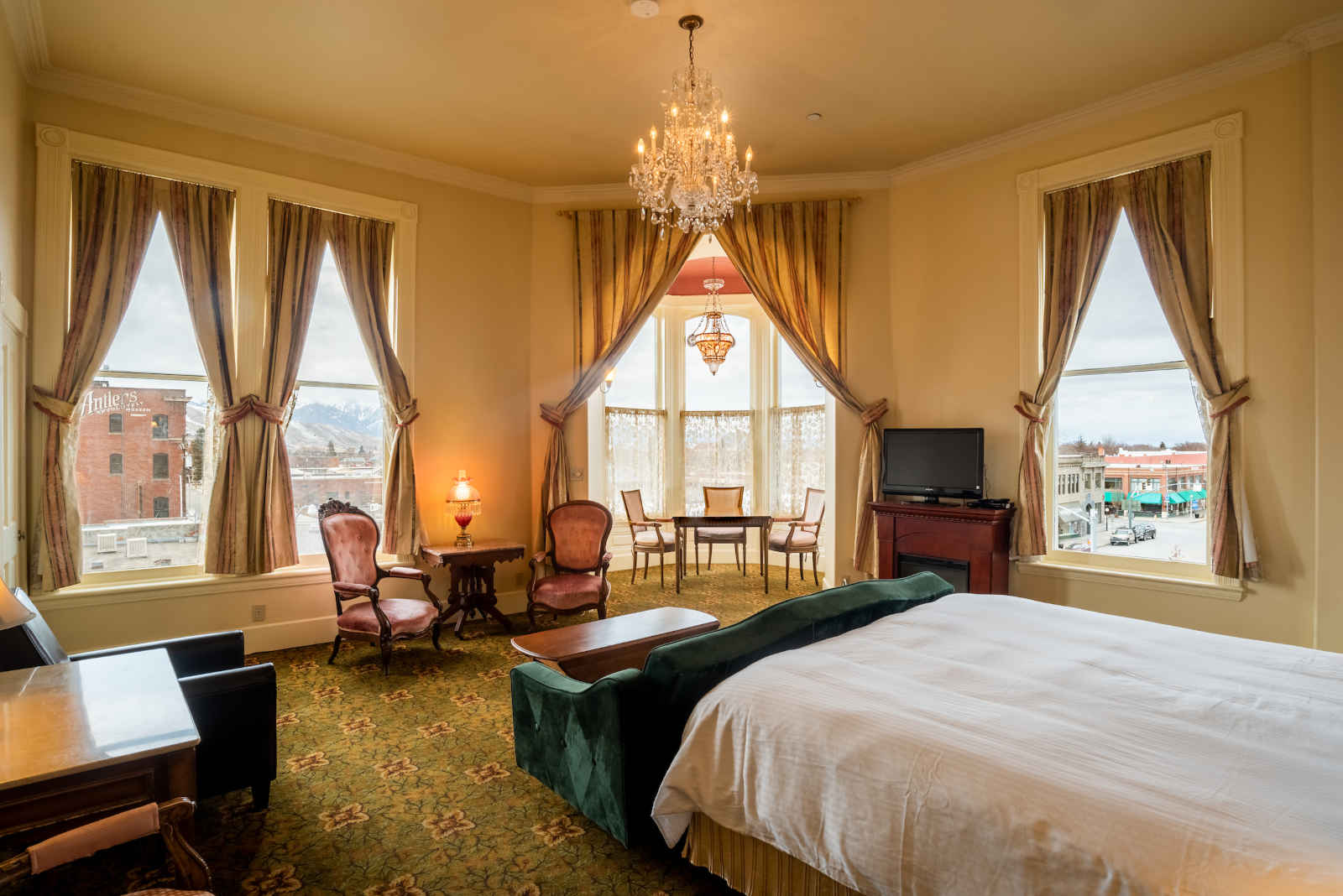 Cupola Suite in the historic Geiser Grand Hotel in Baker City, Oregon.