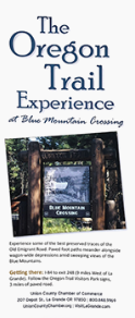 The Oregon Trail Experience of the Blue Montians Brochure
