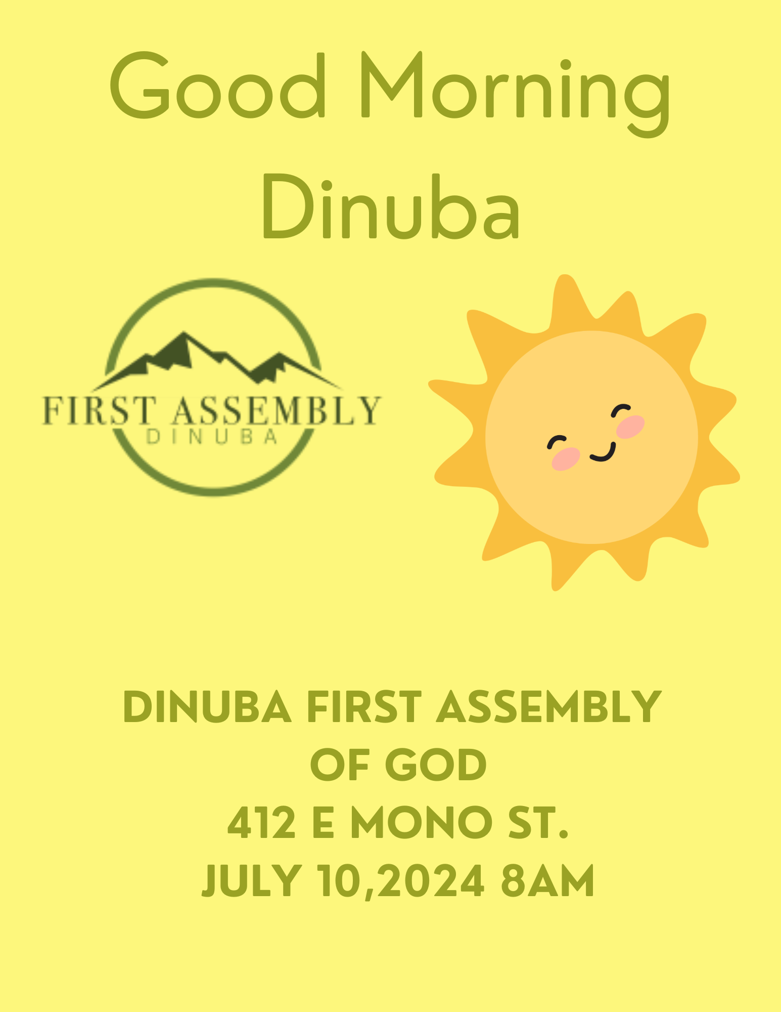 DINUBA FIRST ASSEMBLY
