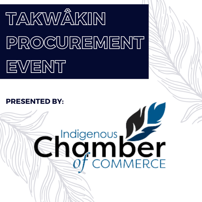 Takwakin Procurement Event informational graphic