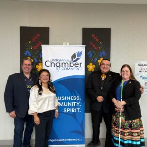 Kyle Mason, Cheryl Baraniuk, Terry Brown, and Renee Greyeyes