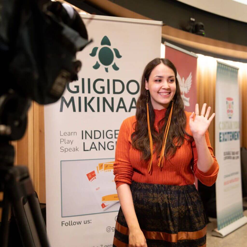 Shyla Niemi is a proud Anishinaabekwe entrepreneur and founder of Giigido Mikinaak