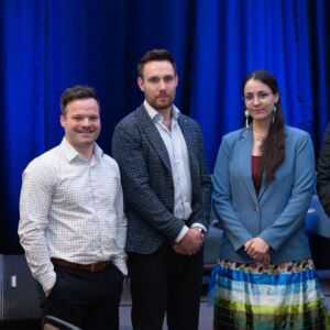 Launching Success youth entrepreneur panellists: Matthew Sabourin, Alexandre Hupe, Shyla Niemi