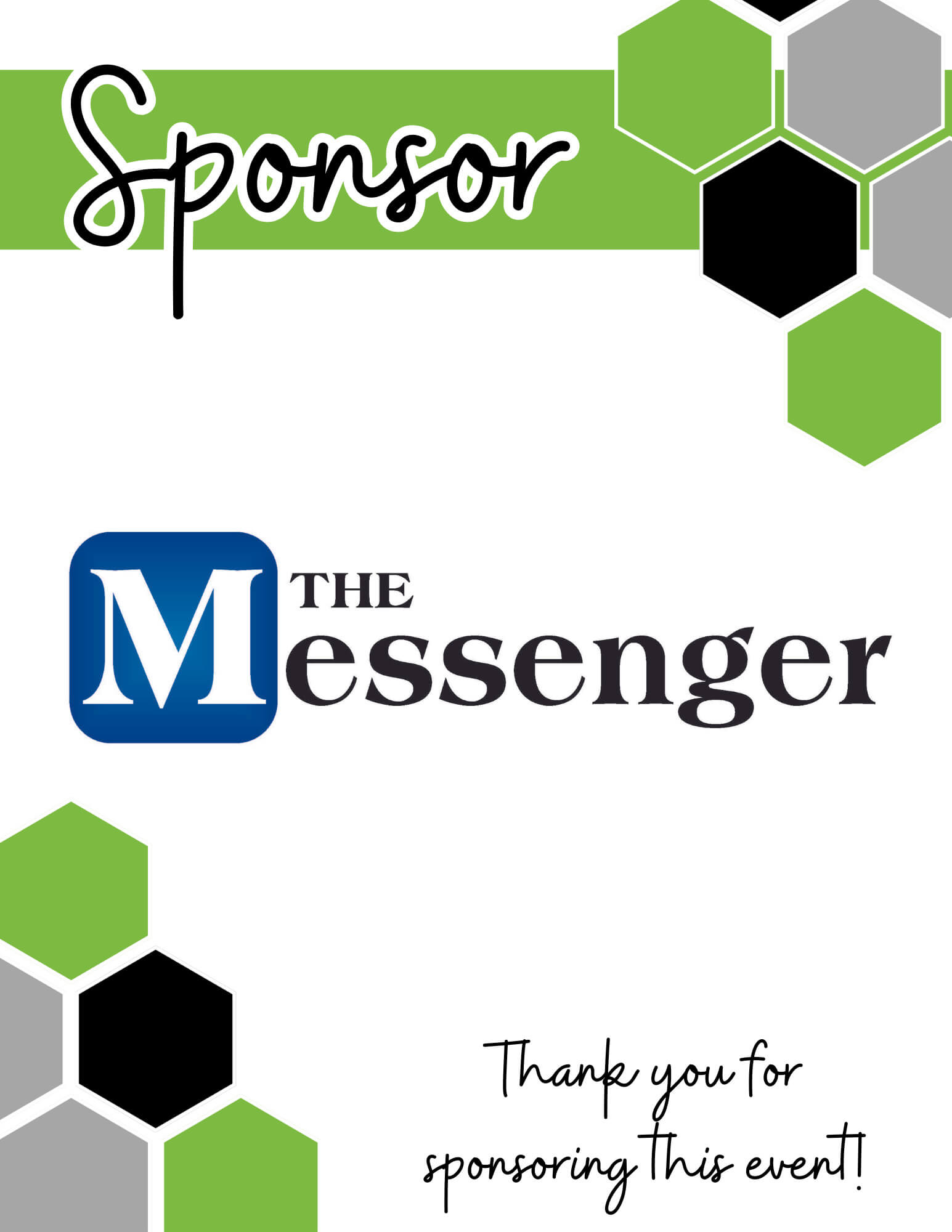 Event flyer example for sponsorship