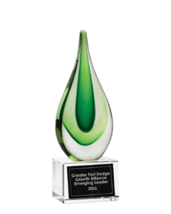 Greater Fort Dodge Growth Alliance Emerging Leader Award (3) Emerging Leader Award green teardrop