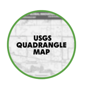 Circle with USGS Quadrangle Map