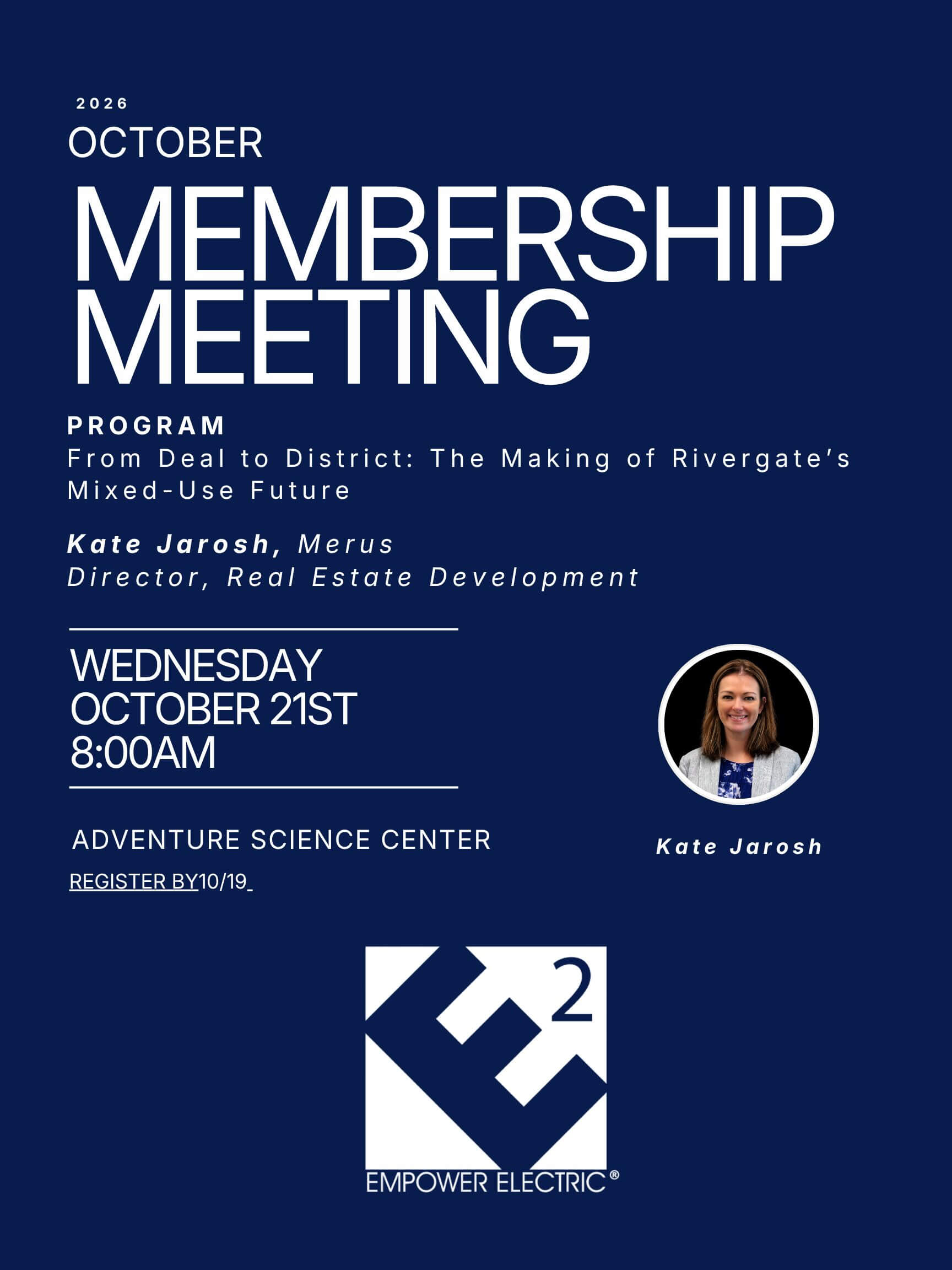 October Membership Meeting