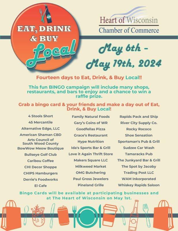Eat, Drink and Buy Local Flyer