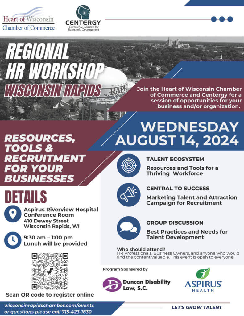 Aug 14, 2024 Regional HR Workshop Flyer