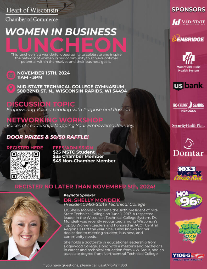 Women in Business Luncheon Flyer 2024