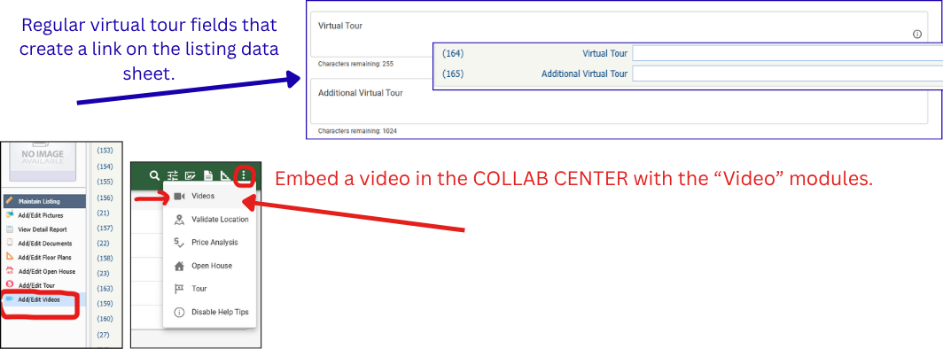embed vid vs virt tour