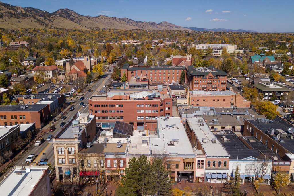 aerial of city