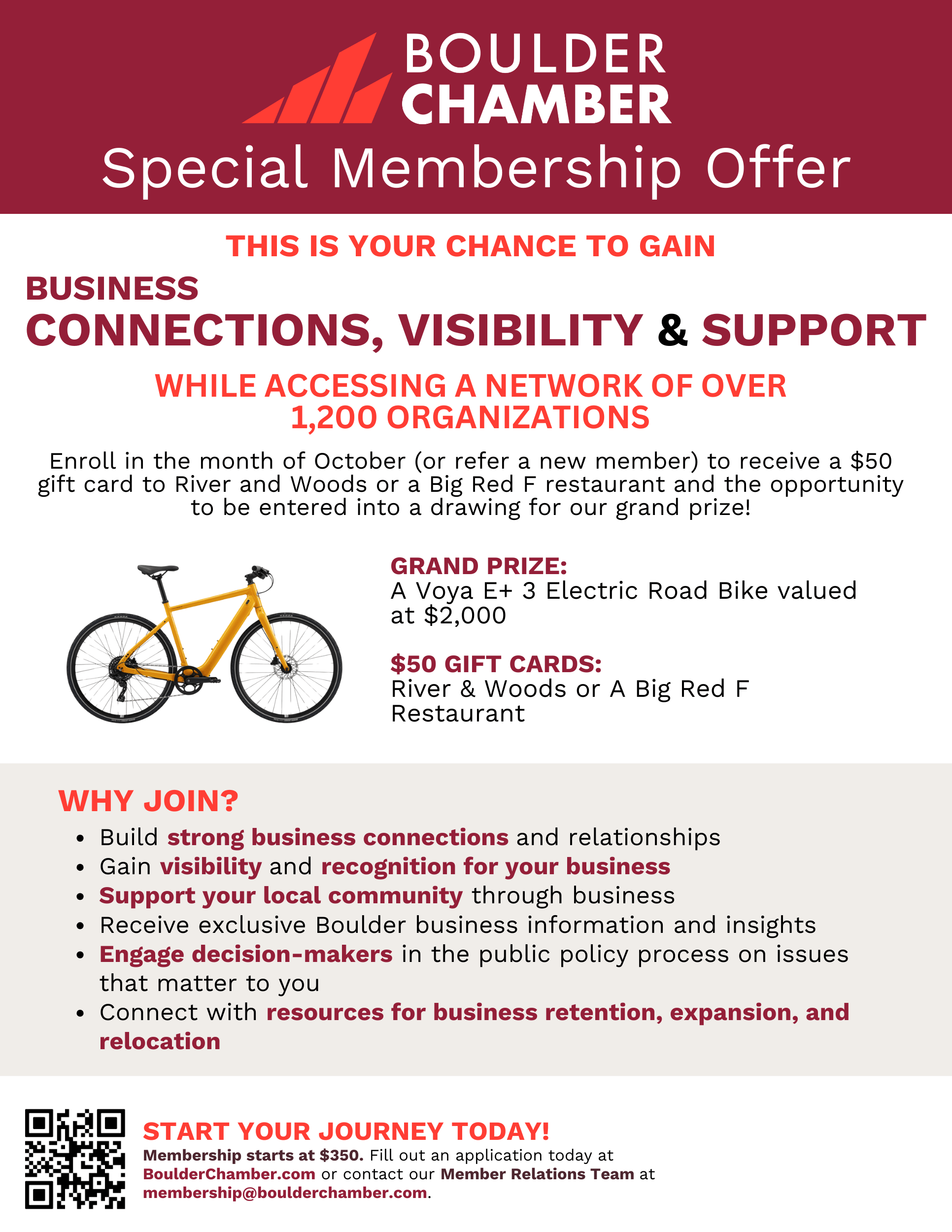 Membership Drive Special Offer FlyerTable Topper