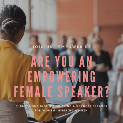 are you an empowering female speaker graphic