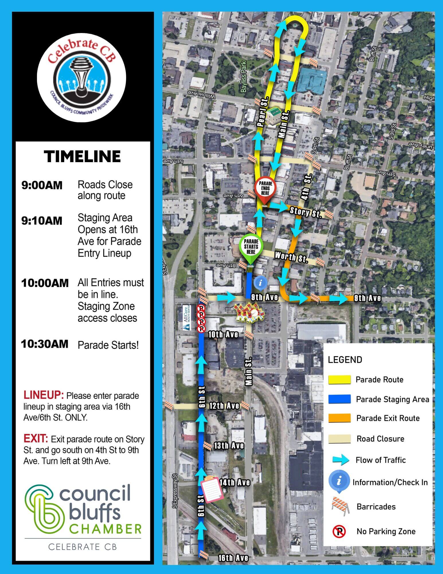 2026 CELEBRATE CB PARADE ROUTE