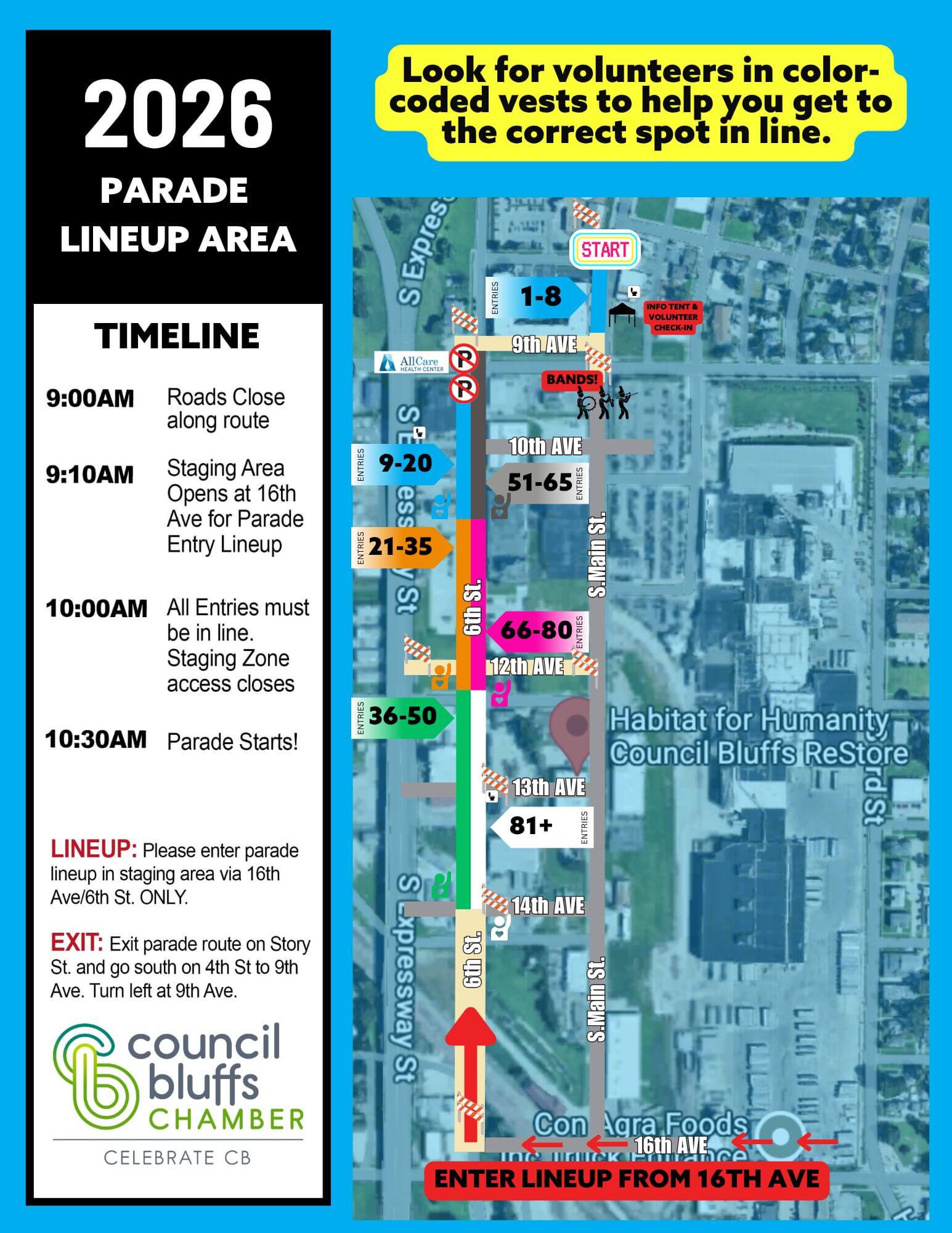 2026 CCB Parade Lineup