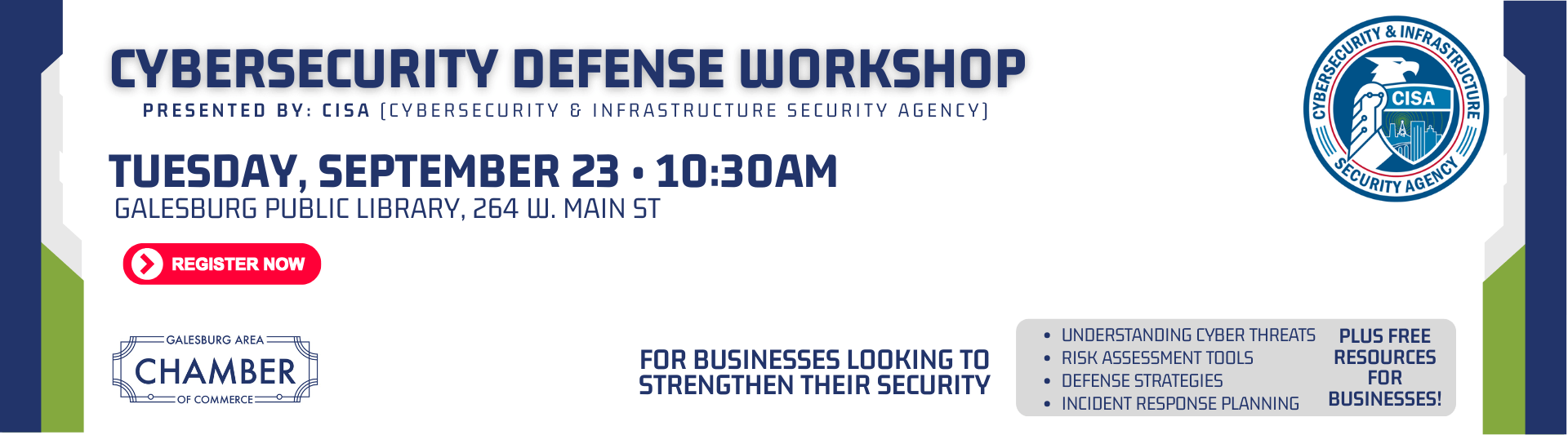 CISA Cybersecurity Workshop 9/23